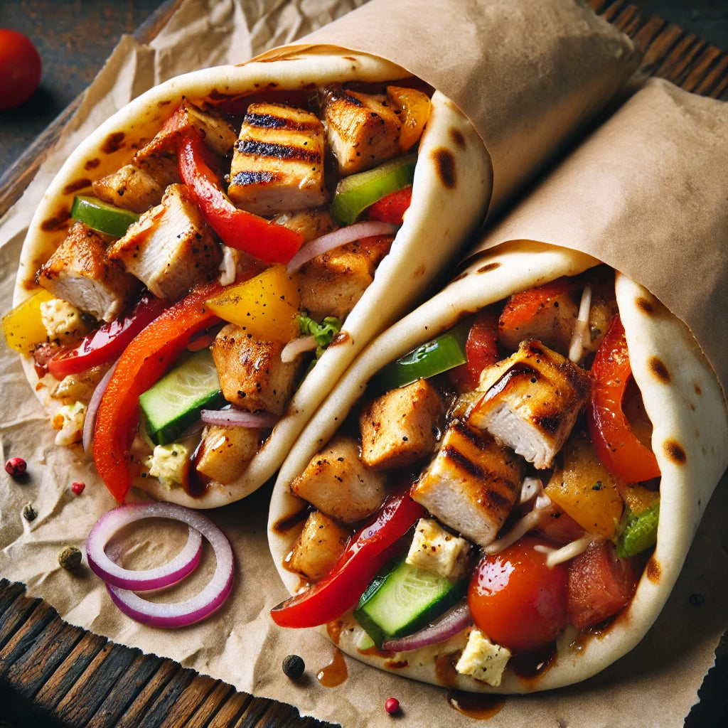 Balsamic Glazed Chicken Gyros