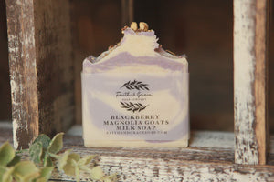 Blackberry Magnolia Goat Milk Artisan Bar Soap