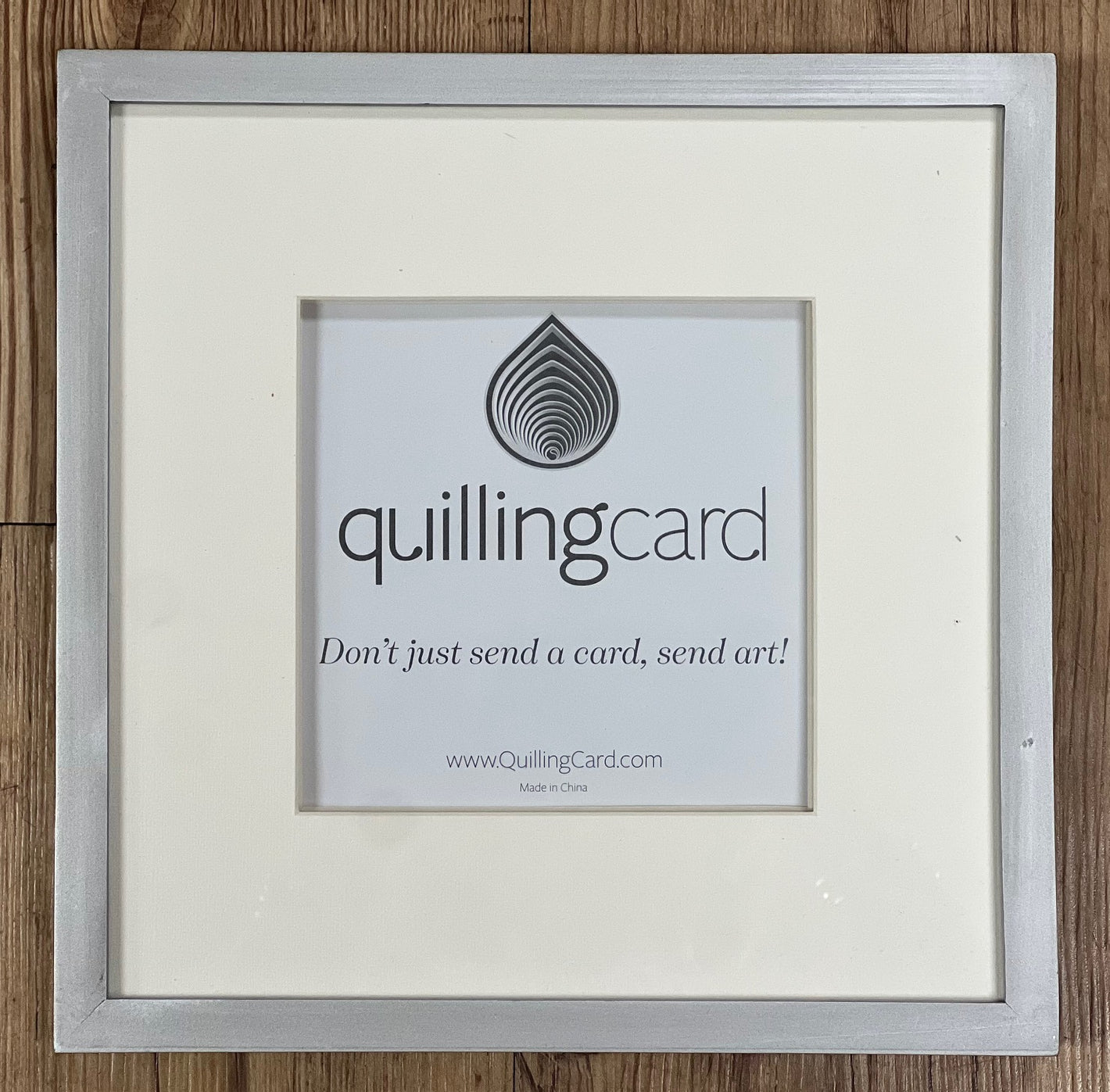 Large Brushed Silver Shadow Box Frame