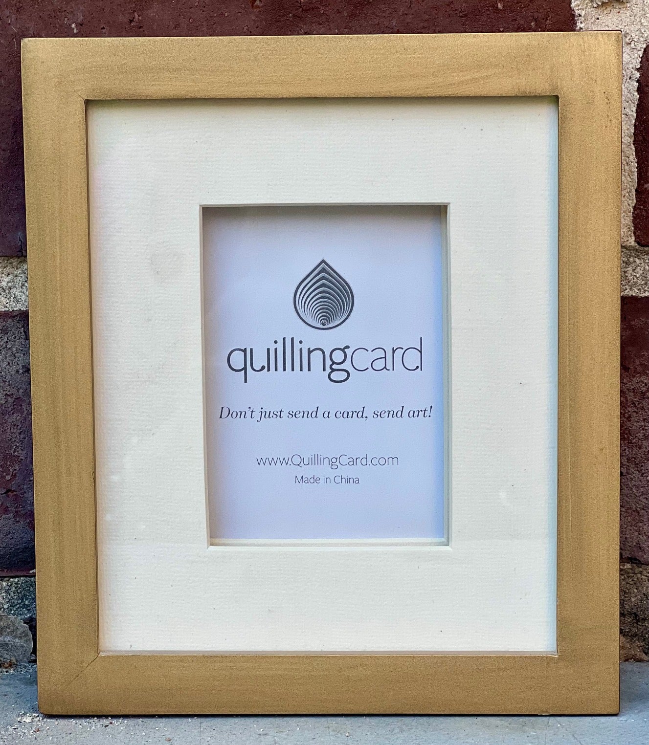 Brushed Gold Gift Enclosure Mini Frame