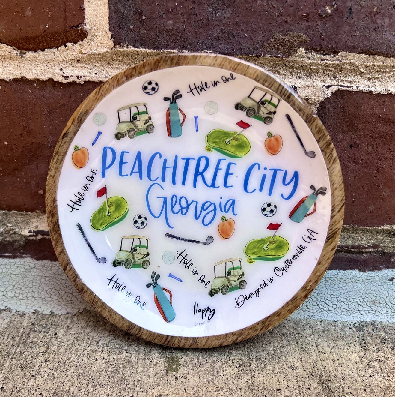 Peachtree City Designer Trinket Tray