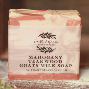 Mahogany Teakwood Goats Milk Bar Soap
