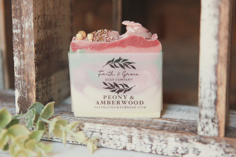 Peony & Amberwood Bar Soap