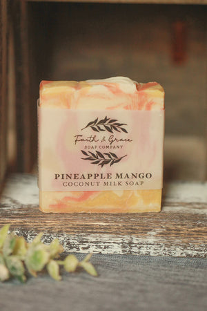 Pineapple Mango Coconut Milk Bar Soap
