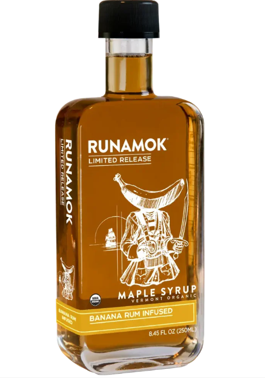 Banana Rum Infused Maple Syrup