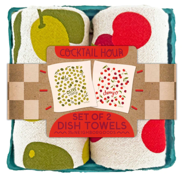 Cocktail Hour Kitchen Towels