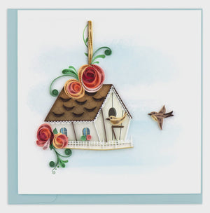 Birdhouse Quilling Card