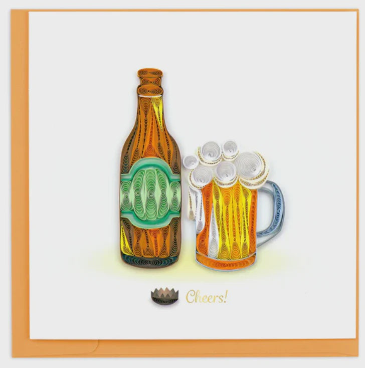 Birthday Beer Quilling Card