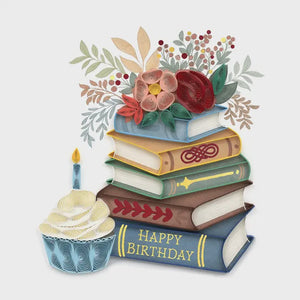 Books and Cupcakes Quilling Card