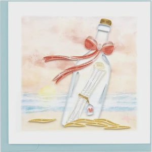 Message In A Bottle Quilling Card