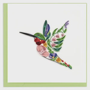 Decorative Floral Bird Quilling Card