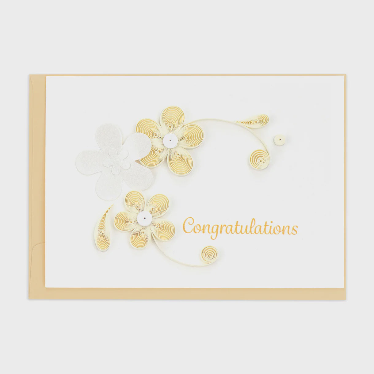 Floral Congrats Quilling Card Enclosure