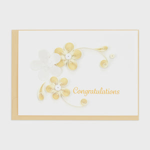 Floral Congrats Quilling Card Enclosure