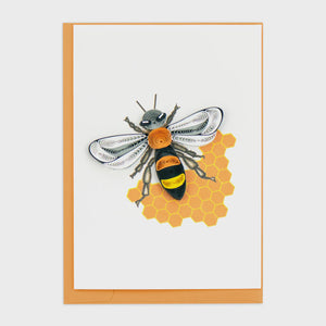 Honey Bee Quilling Card Enclosure