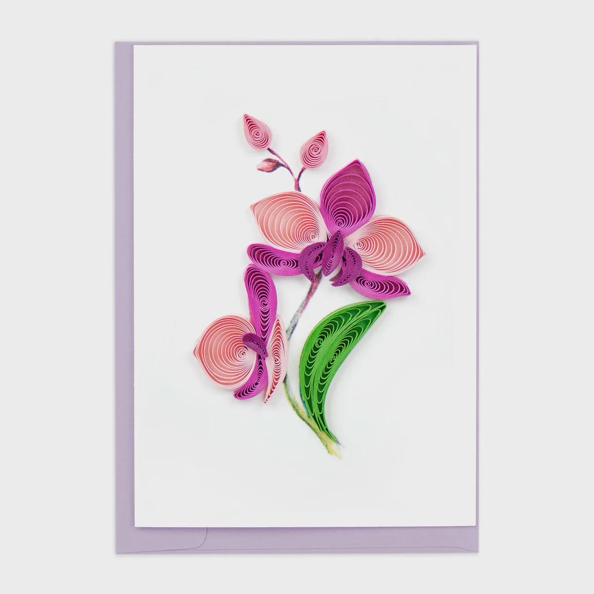 Orchid Flower Quilling Card Enclosure