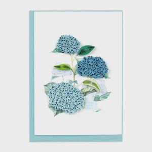 Wild Hydrangea Quilling Card Enclosure