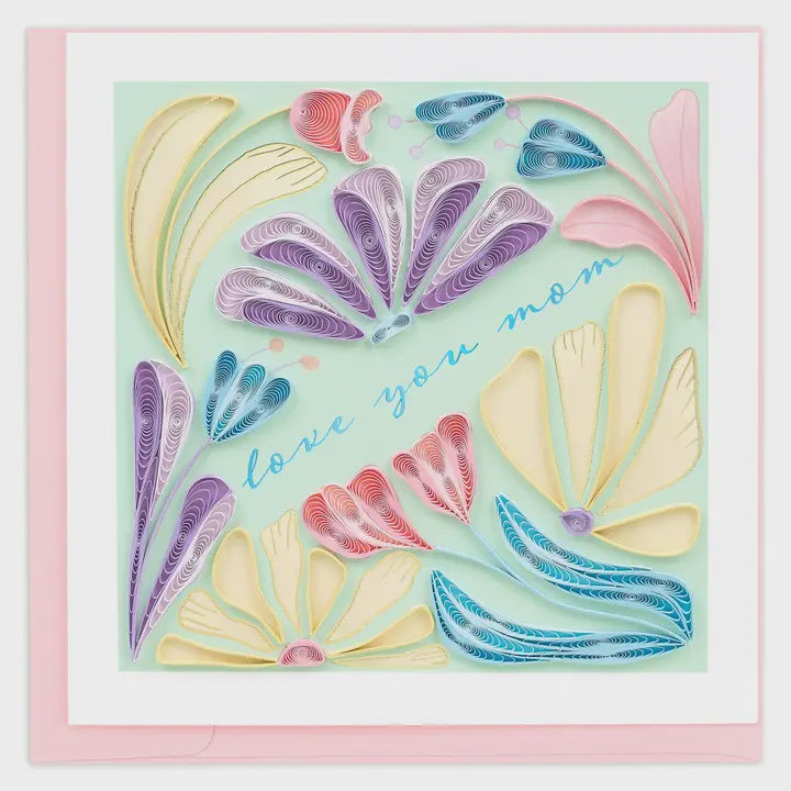 Bold Floral Mom Quilling Card
