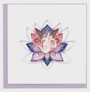 Ohm Lotus Quilling Card