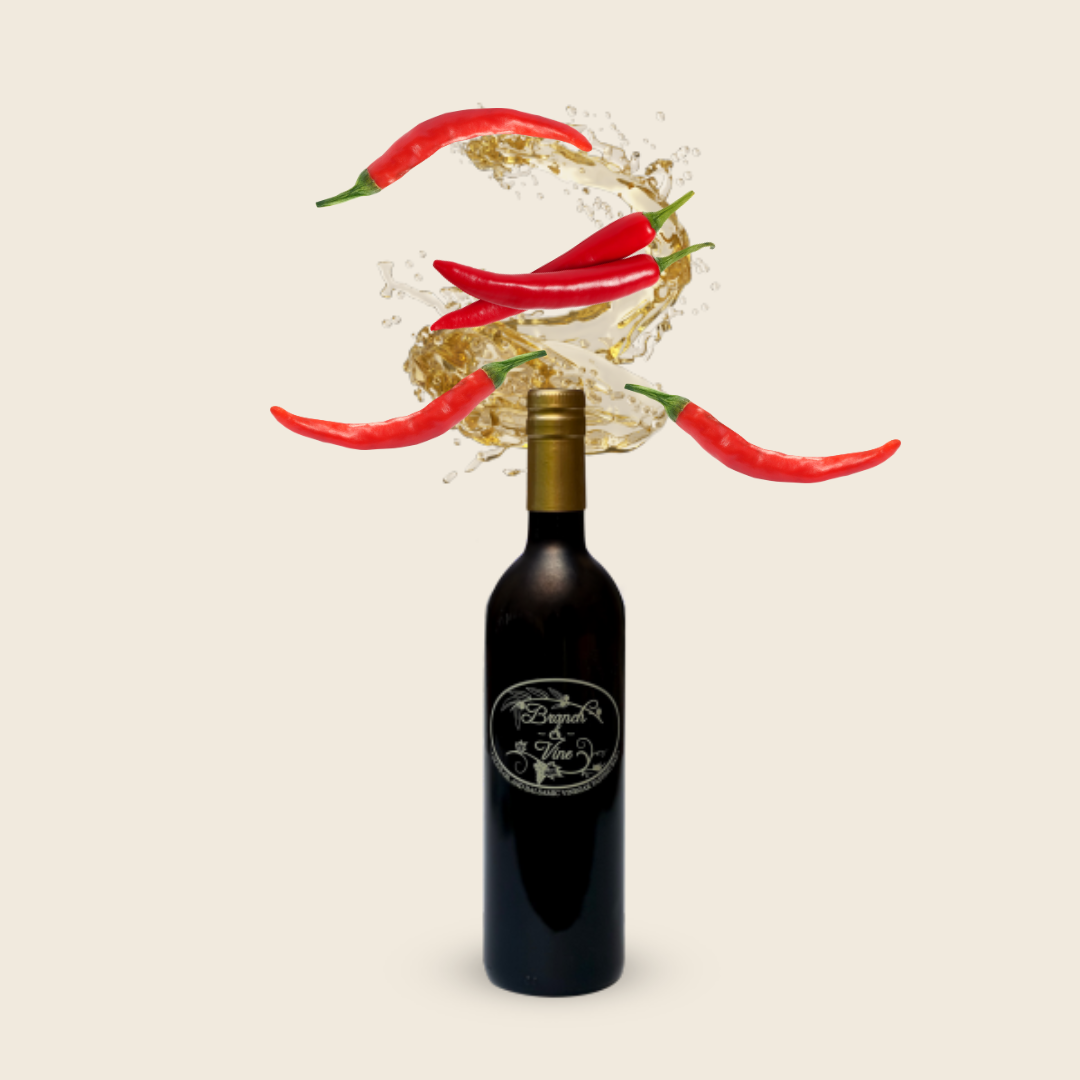 Bottle of our Red Cayenne Chili Olive Oil - Branch and Vine Online