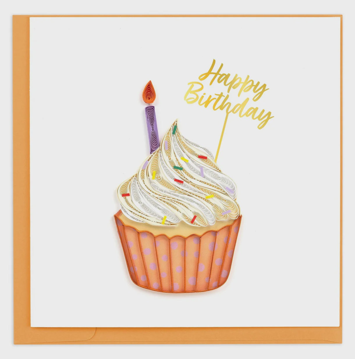 Polka Dot Cupcake Quilling Card
