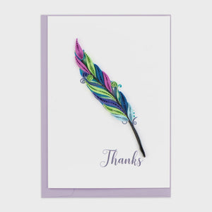 Thanks Quill Quilling Card Enclosure