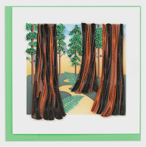 Redwood Trees Quilling Card