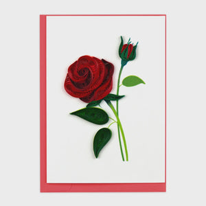 Rose Quilling Card Enclosure