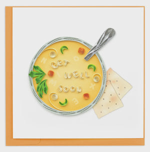 Get Well Soup Quilling Card