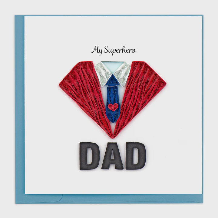 Superhero Dad Quilling Card