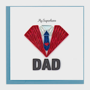 Superhero Dad Quilling Card