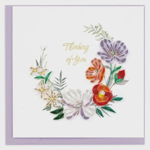Floral Thinking Of You Quilling Card