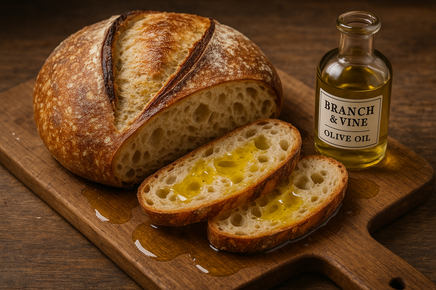 with olive oil from Branch & Vine