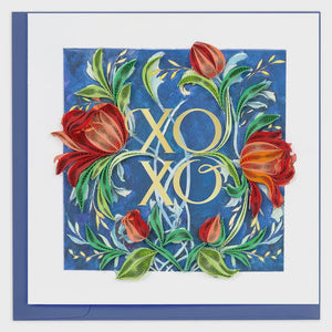 XOXO Roses Quilling Card
