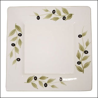 Plate Olives Square 8"