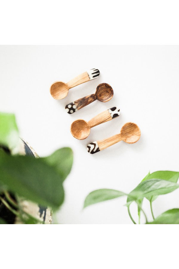Olive Wood Tea Spoon Set