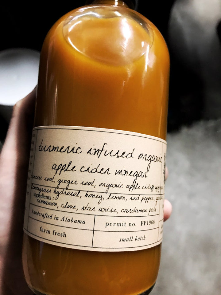 Turmeric infused Apple Cider Vinegar