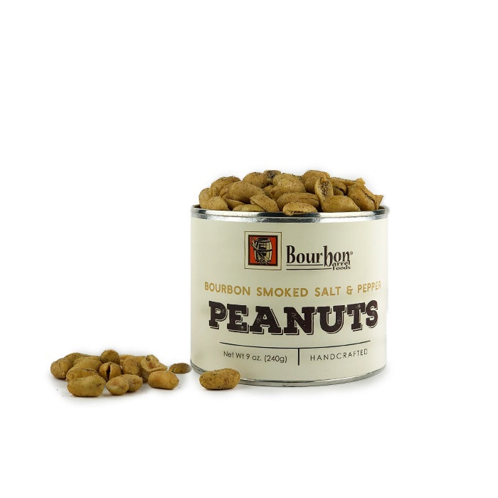 Bourbon smoked Salt & Pepper Peanuts