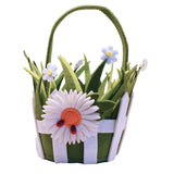 Daisy Felt Picket Fence Basket