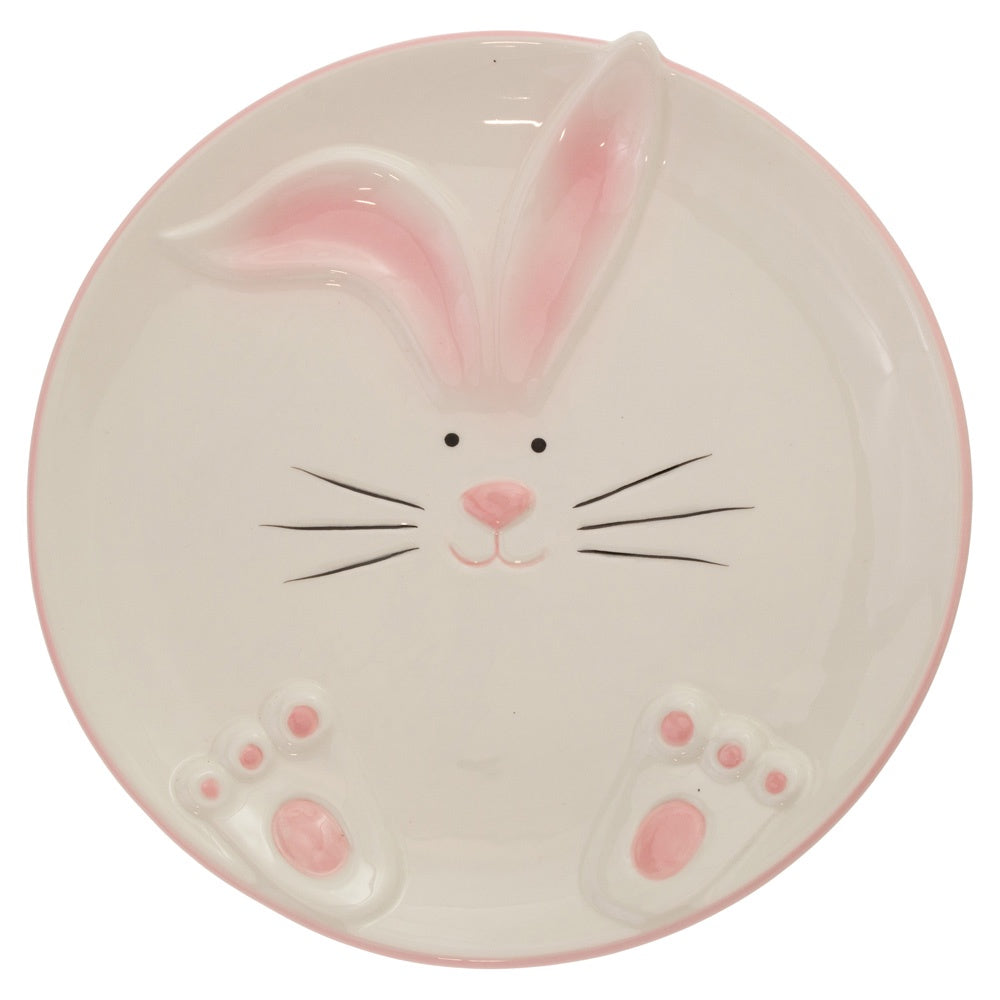 Silly Bunny Easter Plate