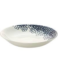 Blue Pollen Pasta Bowl - 23cm/9"