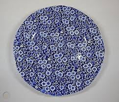 Blue Calico Plate - Medium 8.5"