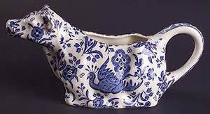 Blue Regal Peacock Boxed Cow Creamer