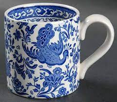 Blue Regal Peacock Half Pint Mug