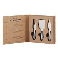 Cardboard Book-Gourmet Cheese Knives Set