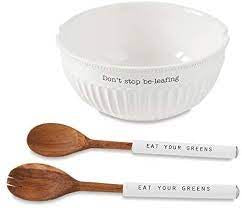 Fluted Salad Bowl Set