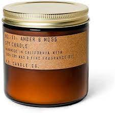Amber & Moss -12.5oz Larger Soy Candle